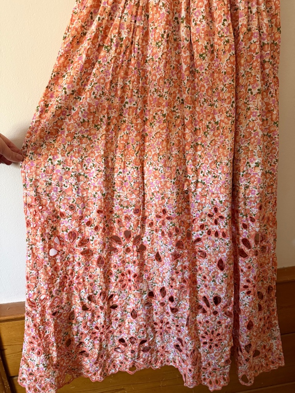 Anthropologie Sweetheart Babydoll Maxi Dress Size M - Picture 7 of 9